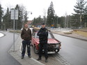 Polisen intresserar sig för bilen